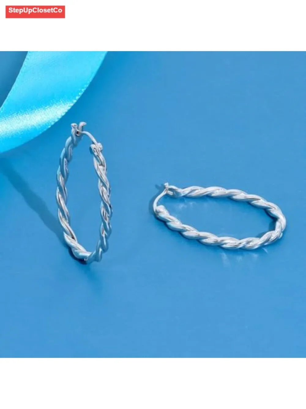 Vintage Filigree Hoop Earrings 925 Sterling Silver Lightweight Hypoallergenic
